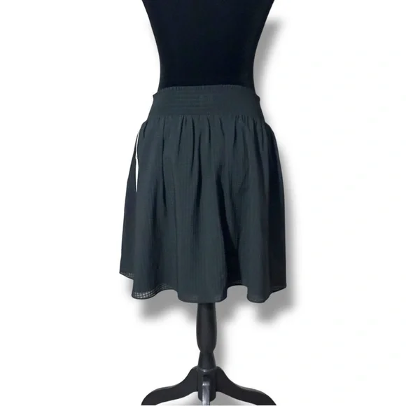A New Day NWT XL Ebony Fully Lined High Wide Waistband Fit and Flare Mini Skirt - Picture 2 of 15